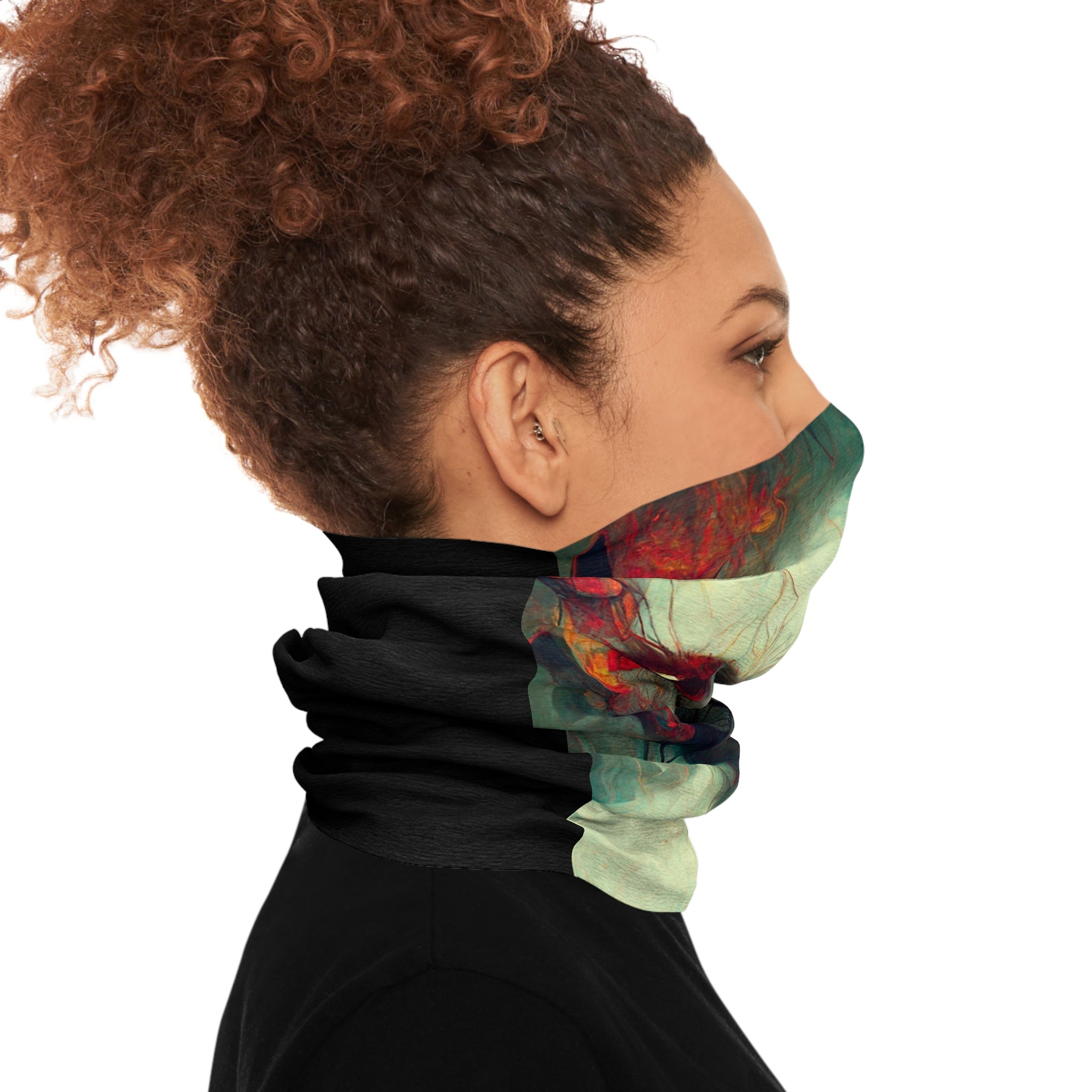Bad Intentions Halloween Tube Scarf: Alien Red Eyes for Spooky Vibes!