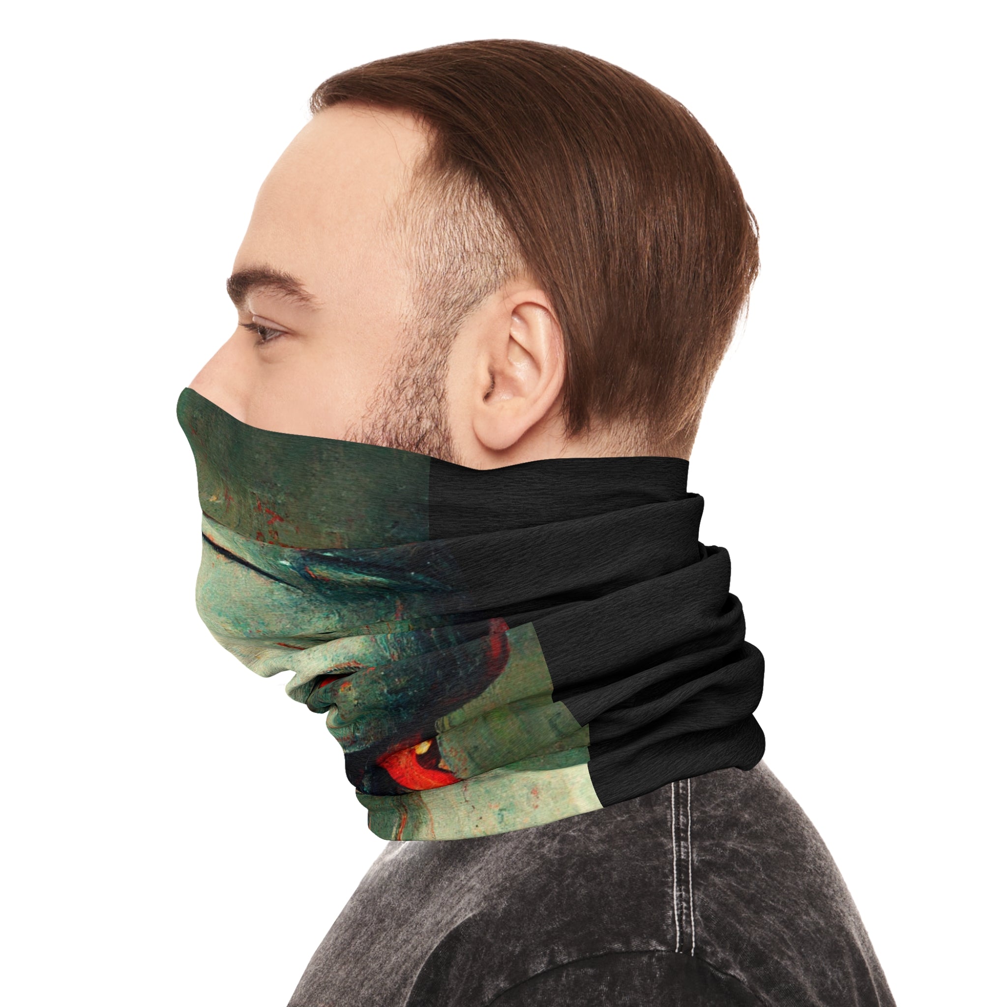 Blechhead Tube Scarf: Navigate Gaming Worlds with a Robot Gone Mad!