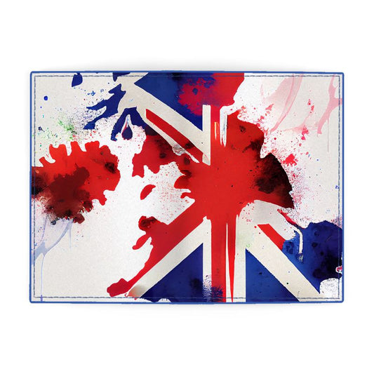Union Jack Island Passport Cover: British Elegance in Nappa Leather