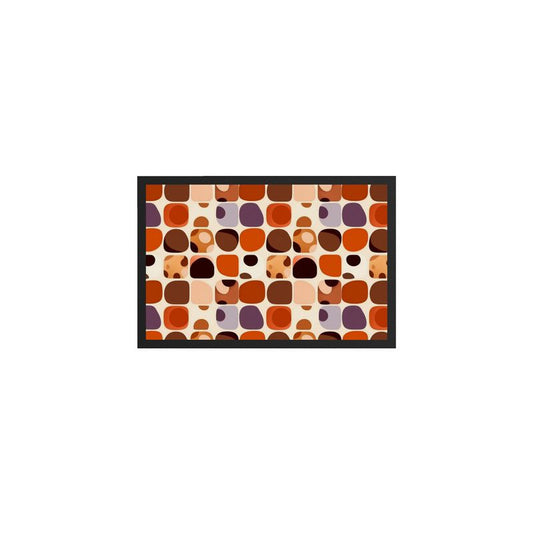 Step into the 70s // Vibrant Retro Geometric Foot Mat - Welcome Home in Style!