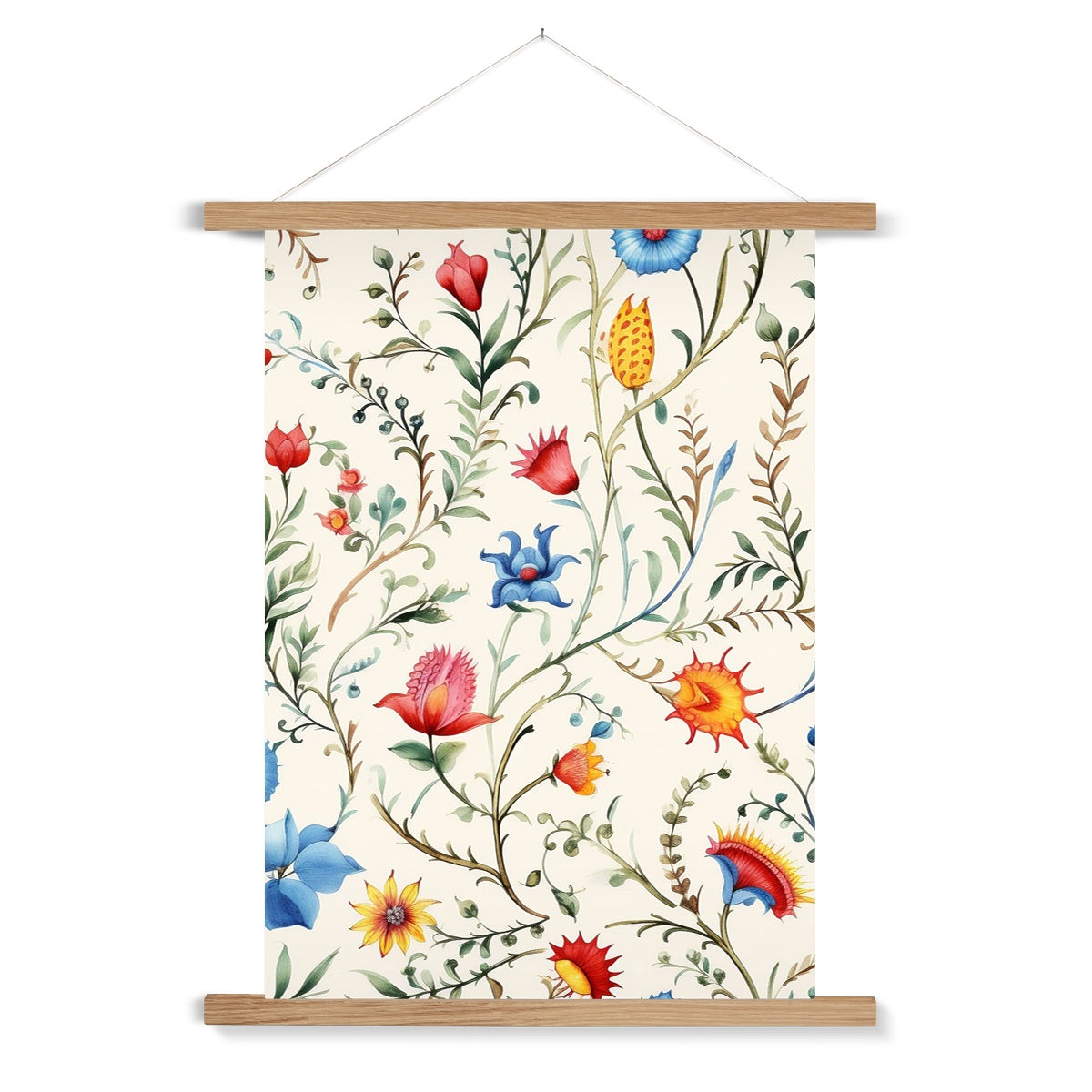 Mexican Floral Symphony Fine Art Print: Hang Tradition!