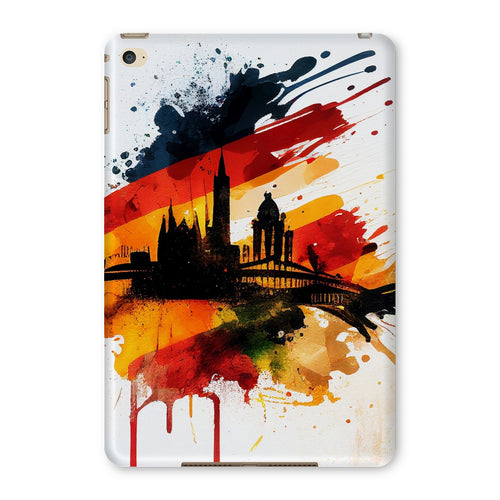 Protective iPad Case: Brushed German Flag & Berlin Skyline Tribute