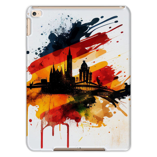 Protective iPad Case: Brushed German Flag & Berlin Skyline Tribute