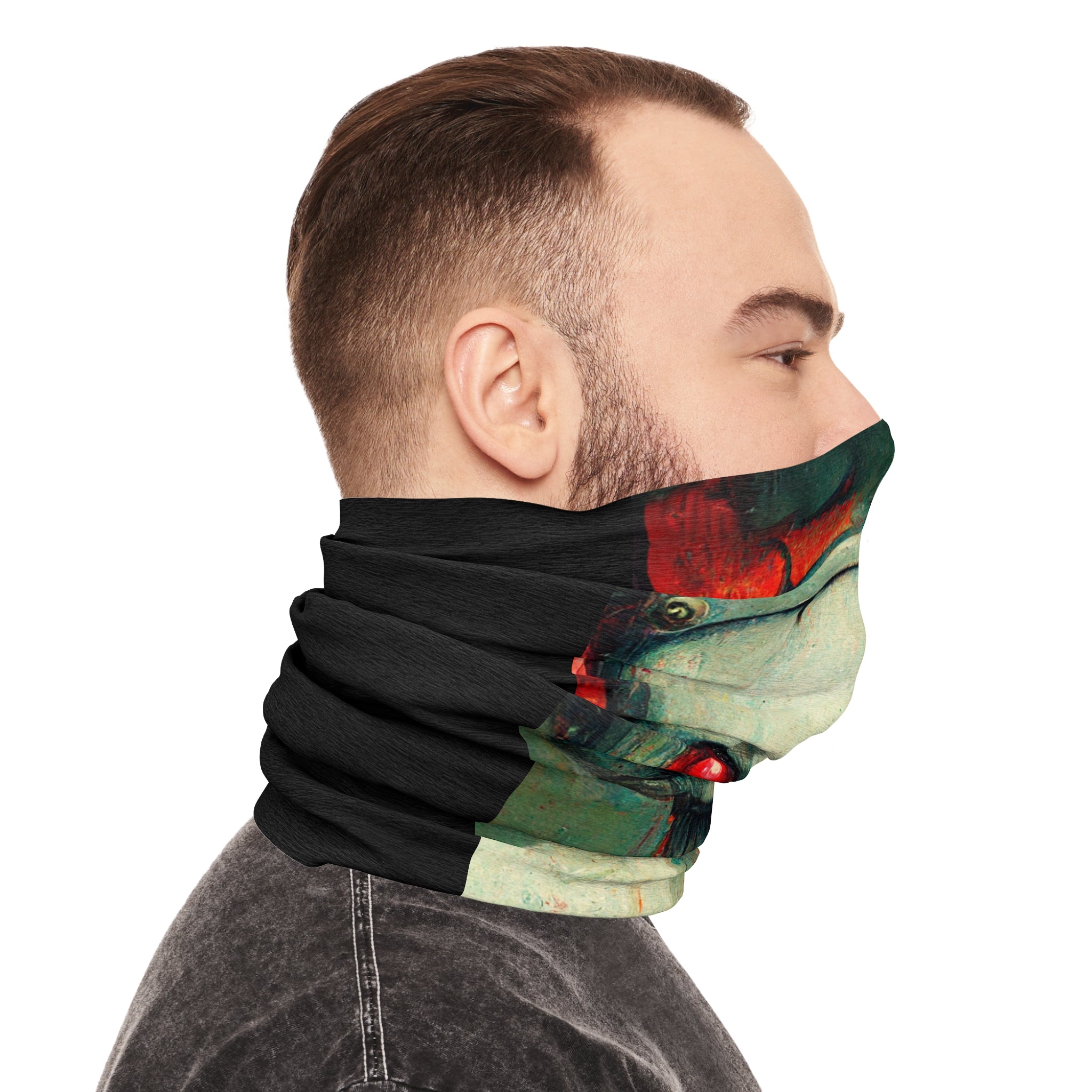 Blechhead Tube Scarf: Navigate Gaming Worlds with a Robot Gone Mad!