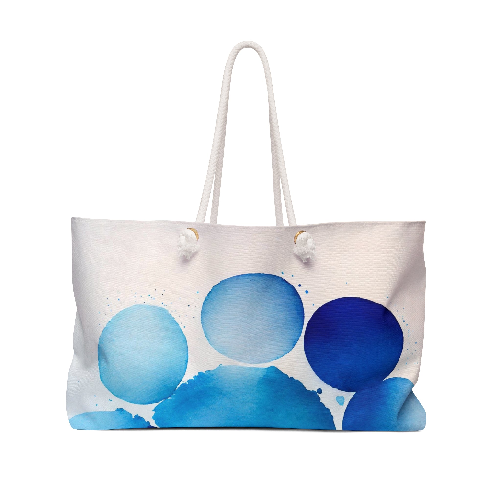 Blue Dots 2 Bags Combo: Tote & Weekender - Perfect Duo for Swimming Enthusiasts by SenBags