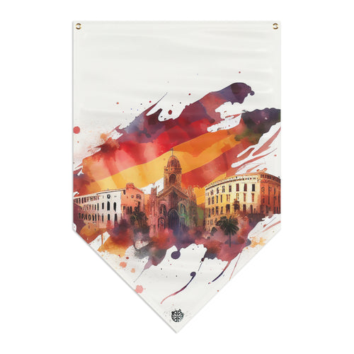 Cities Barcelona 01 Pennant Pennant Banner