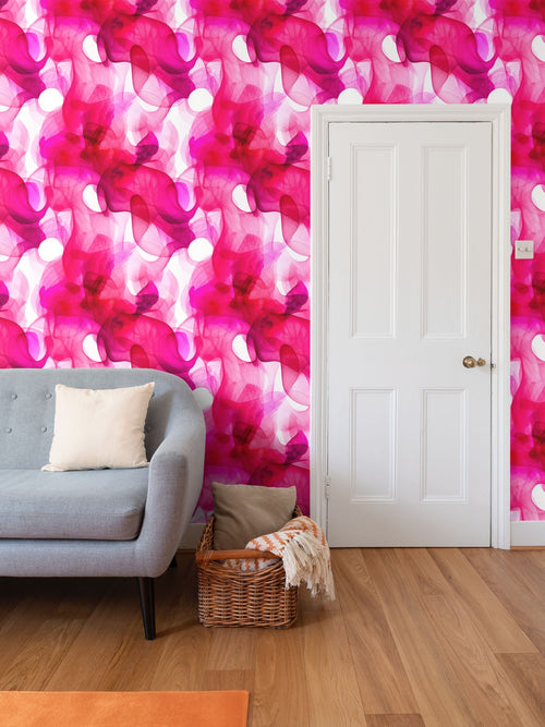 Elegant Pink Wallpaper: A Touch of Softness to Your Walls