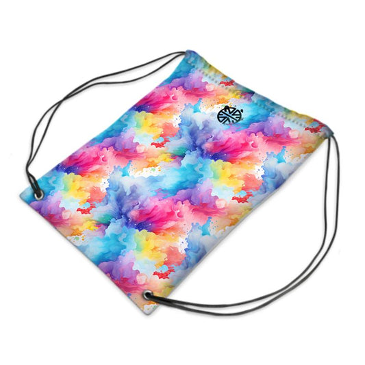 Light Traveling Designer Gym Bag: Floral Splash Acrylic Art - Exclusive for Elegant Active Lifestyles