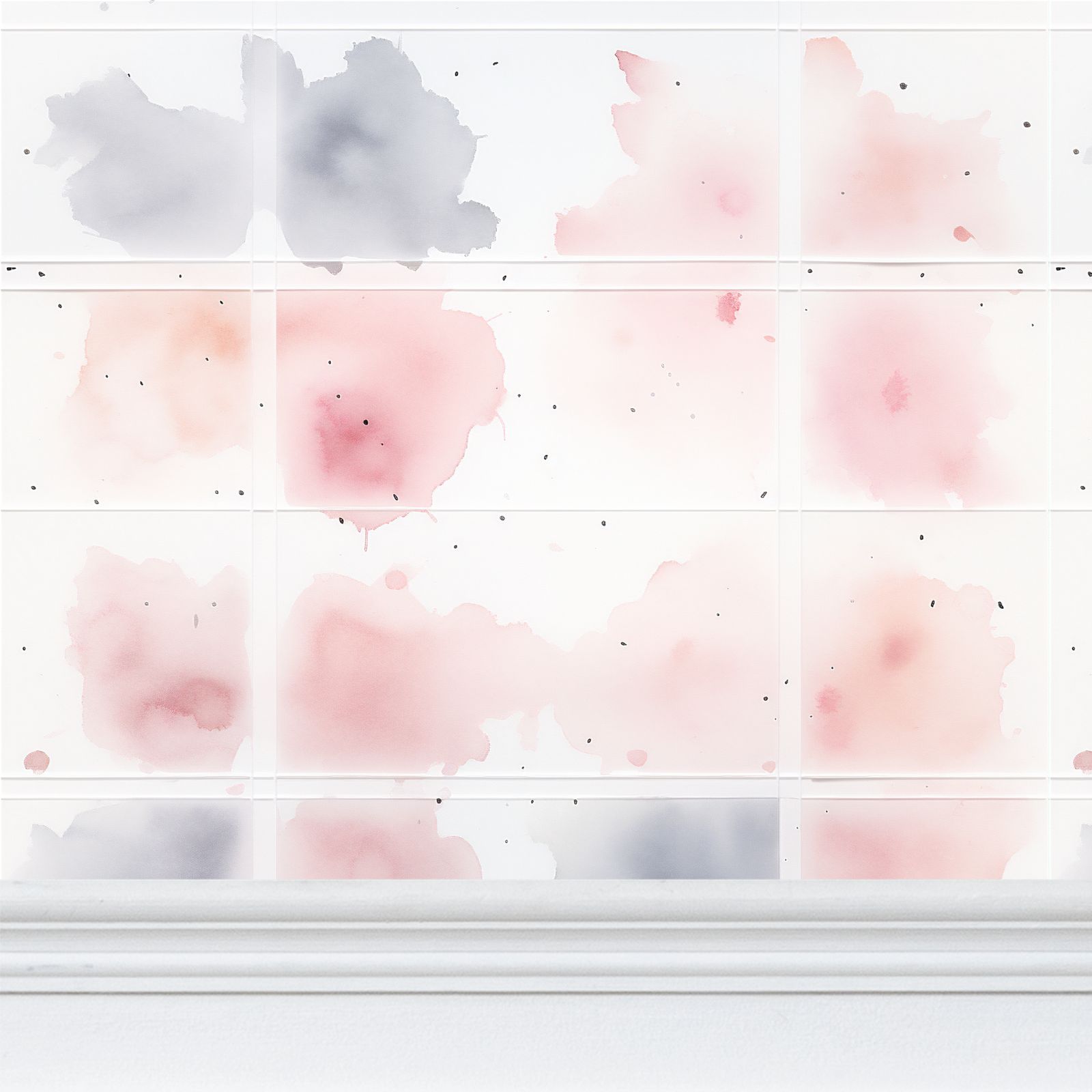 Elegant Fusion Wallpaper Symphony of Watercolor Splashes & Minimal