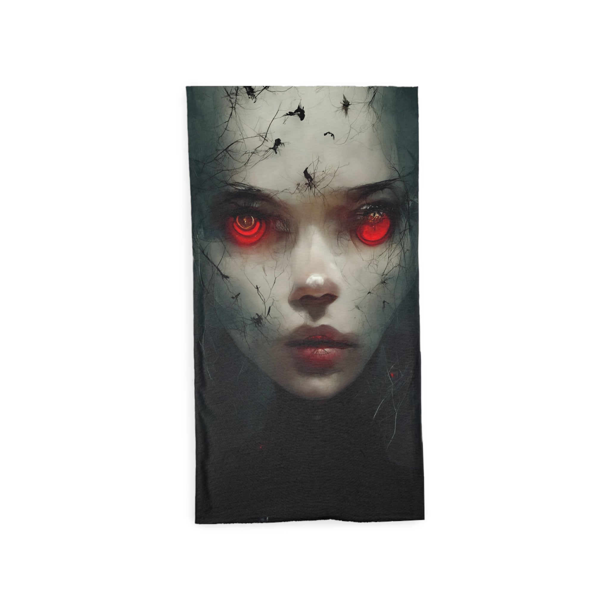 Red-Eyed Jane & Friends Kids Tube Scarf: Sweet, Mysterious, and a Tad Spooky!