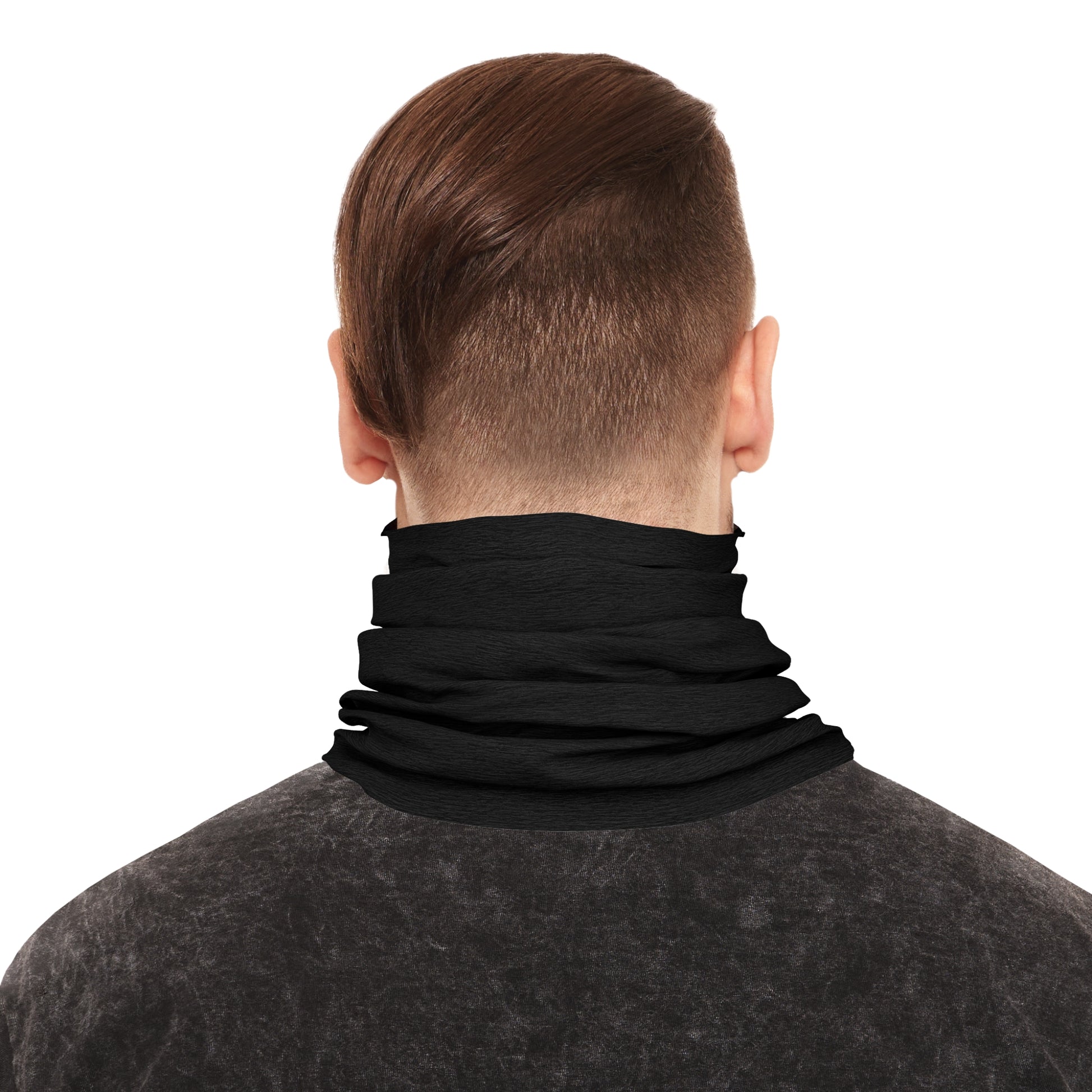 Moody Shark-Teeth Tube Scarf: Navigate Gaming Seas with a Dangerous Companion!