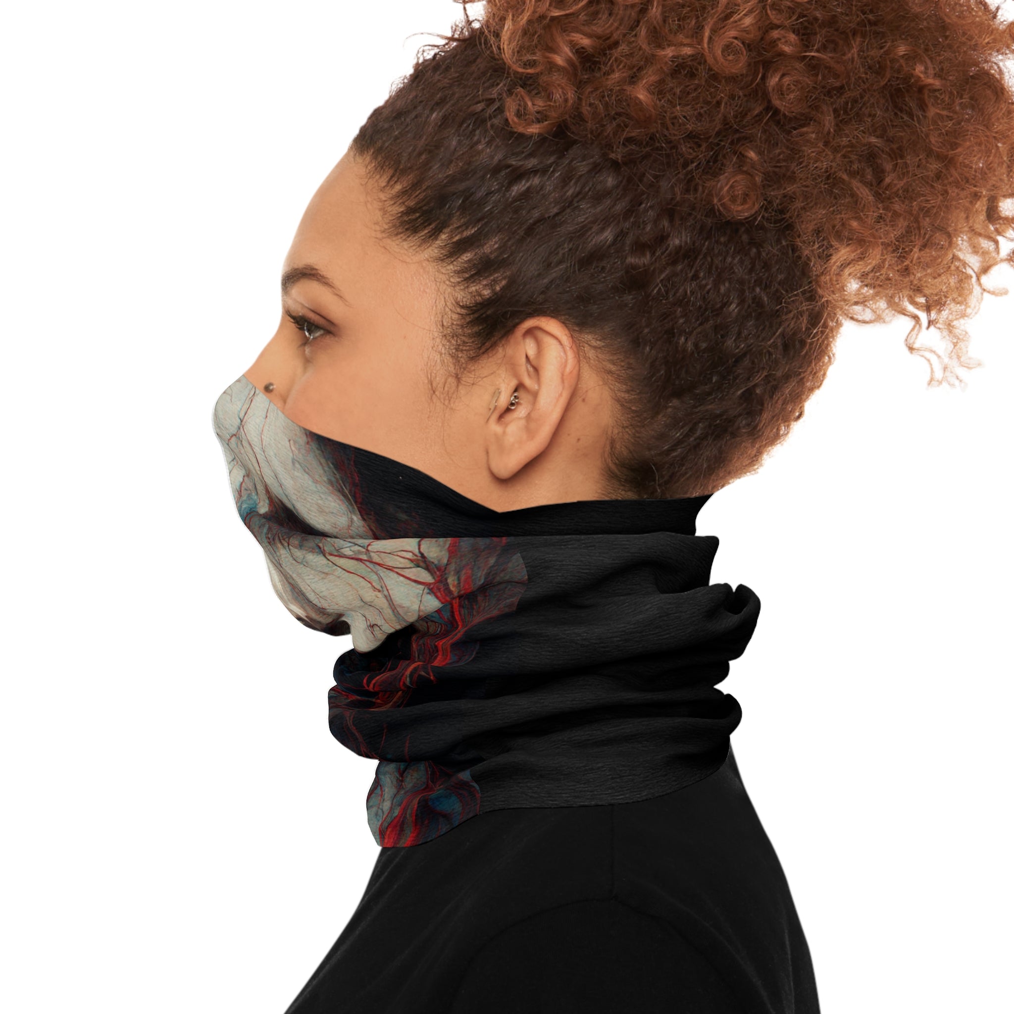 Veins Halloween Tube Scarf: Early-Woken Vampire Lady, Deadly & Elegant!