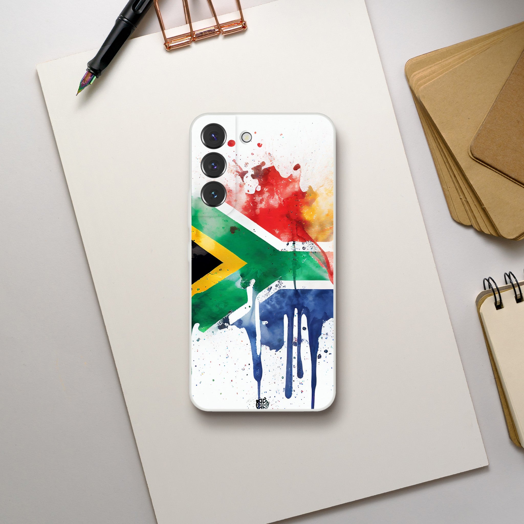 South African Flag Splash: Vibrant Flexi Smartphone Case