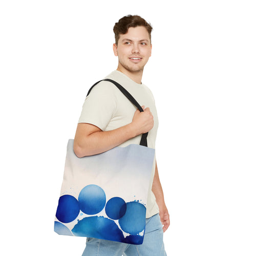 Blue Dots 2 Bags Combo: Tote & Weekender - Perfect Duo for Swimming Enthusiasts by SenBags