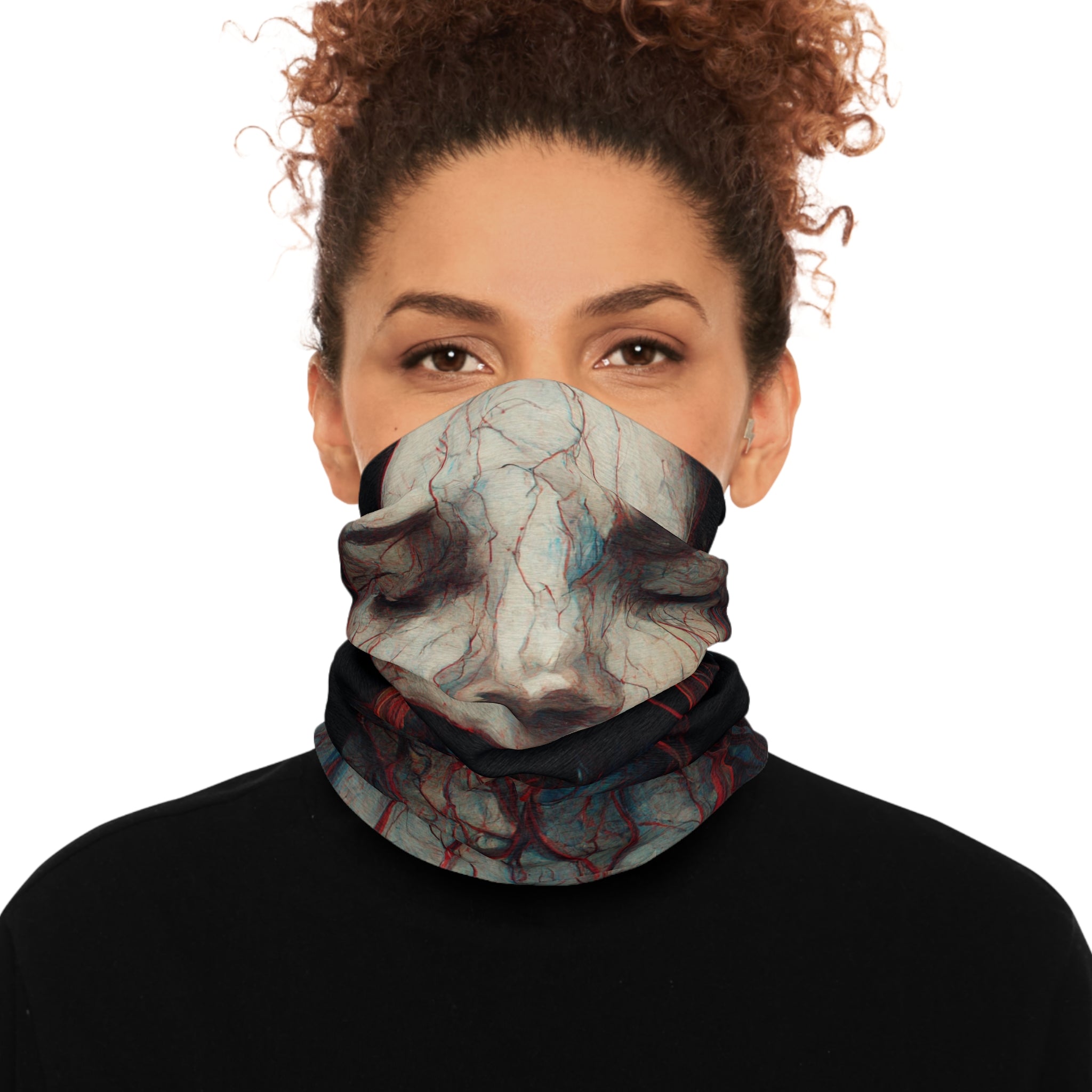 Veins Halloween Tube Scarf: Early-Woken Vampire Lady, Deadly & Elegant!