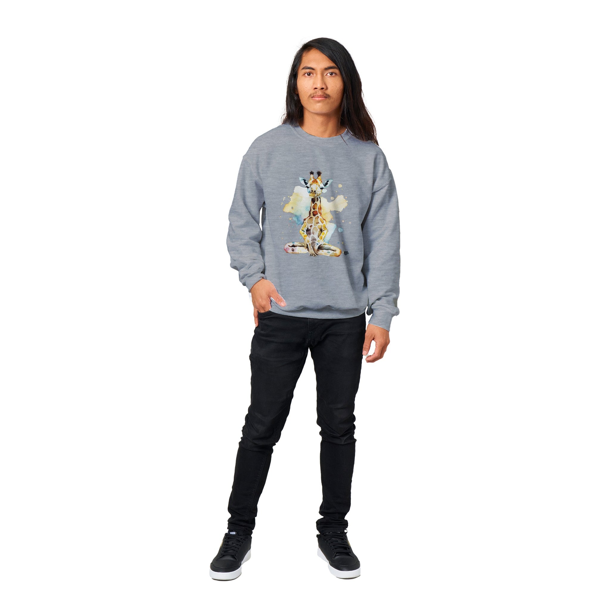 Laughing Giraffe's Meditation Moment | Classic Pullover