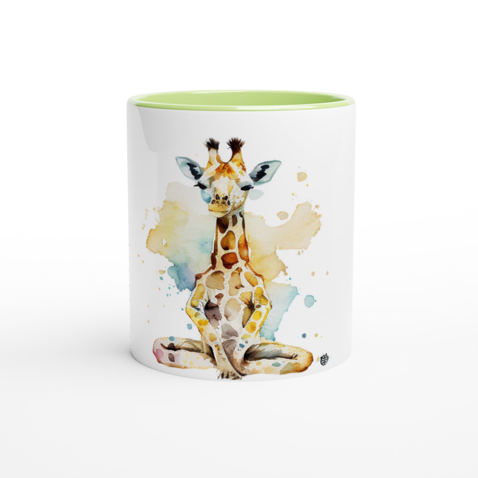 Zen Giraffe // Yoga Pose Lotus Illustrated Mug: Serene Sipper