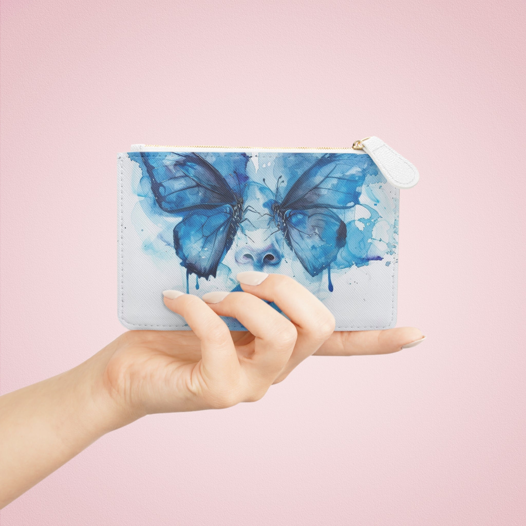 Azure Dream Schmetterling Clutch | Elegante Tasche für Joint-Utensilien und mehr