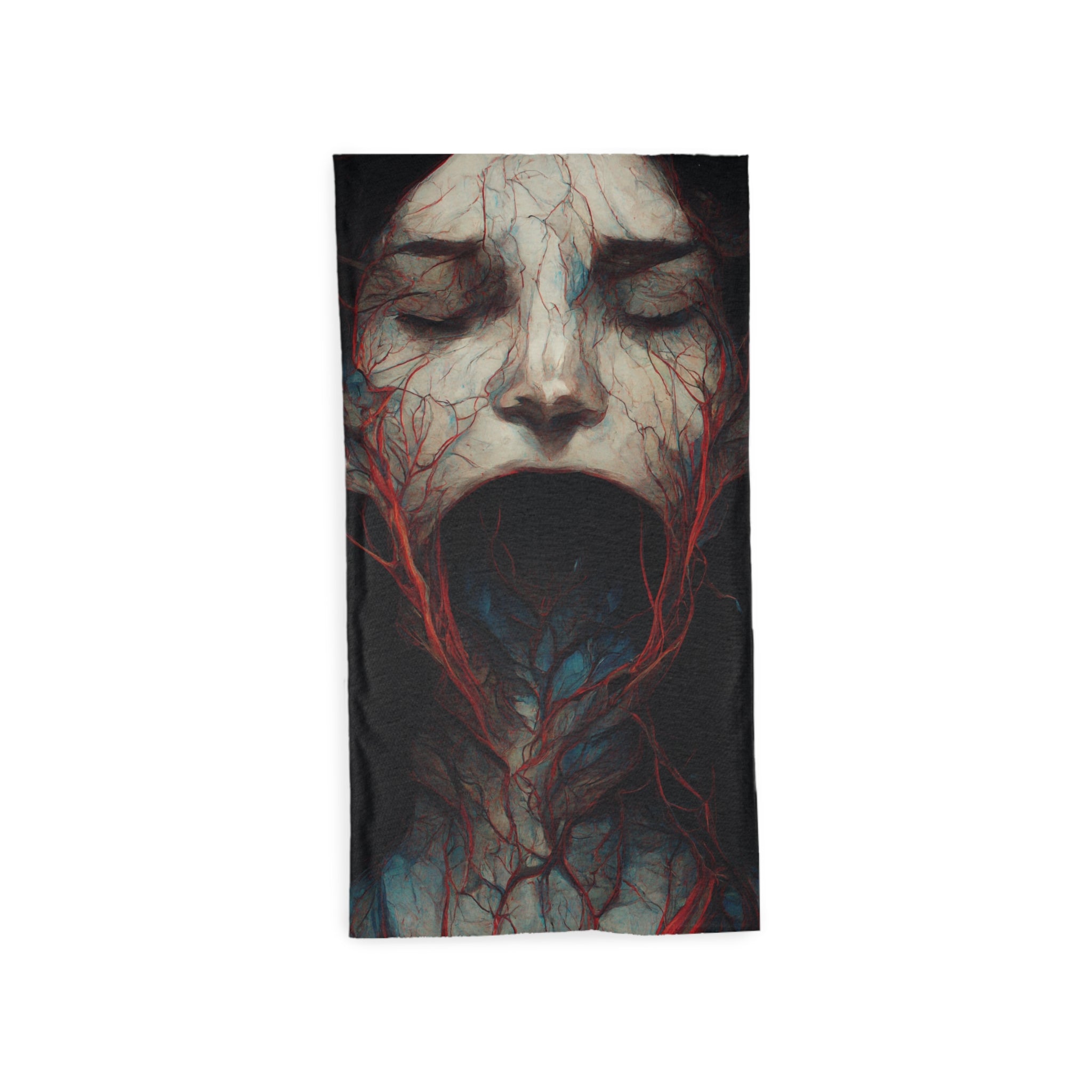 Veins Halloween Tube Scarf: Early-Woken Vampire Lady, Deadly & Elegant!