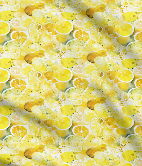 Citron Bliss: Bright Yellow Fabrics and Leather - Friendly & Vibrant Pattern