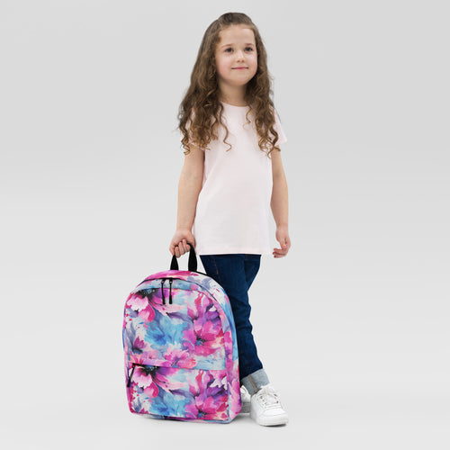 Blossoming Daydream: Affordable Pink-Hued Floral Backpack for Everyday Elegance