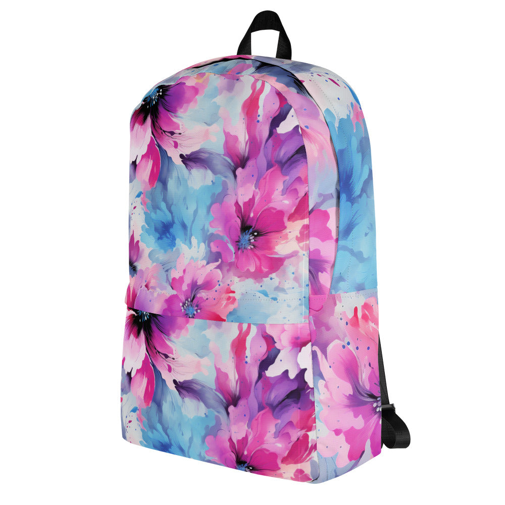 Blossoming Daydream: Affordable Pink-Hued Floral Backpack for Everyday Elegance