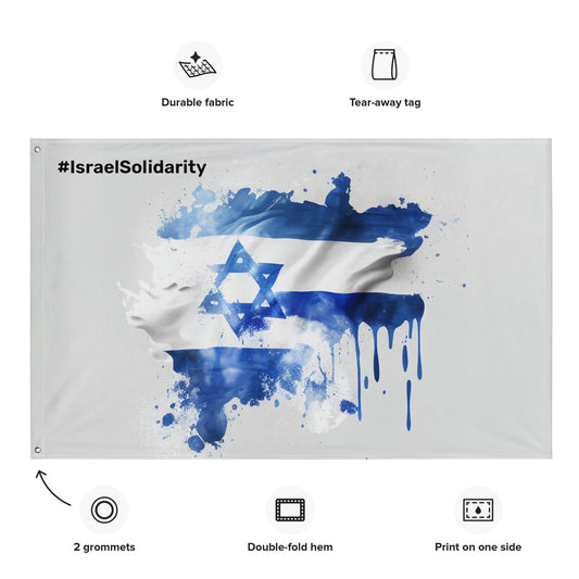 Solidarity Shines: #IsraelSolidarity Horizontal Flag, A United Front