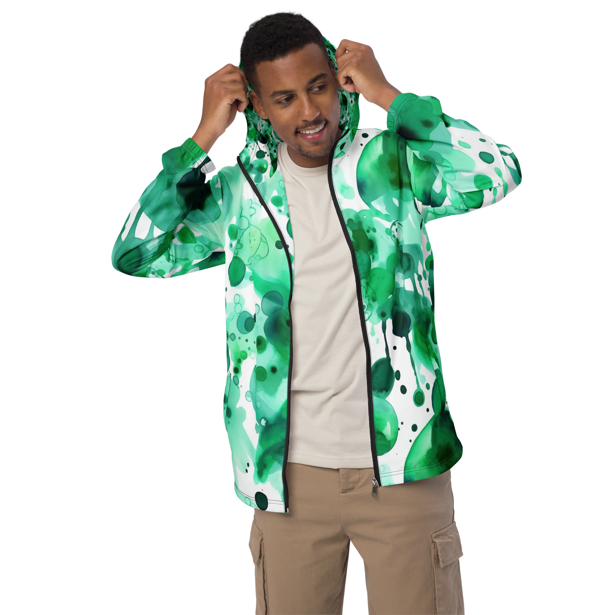 Forest Camouflage Drip: A Windbreaker for the Adventurous Soul