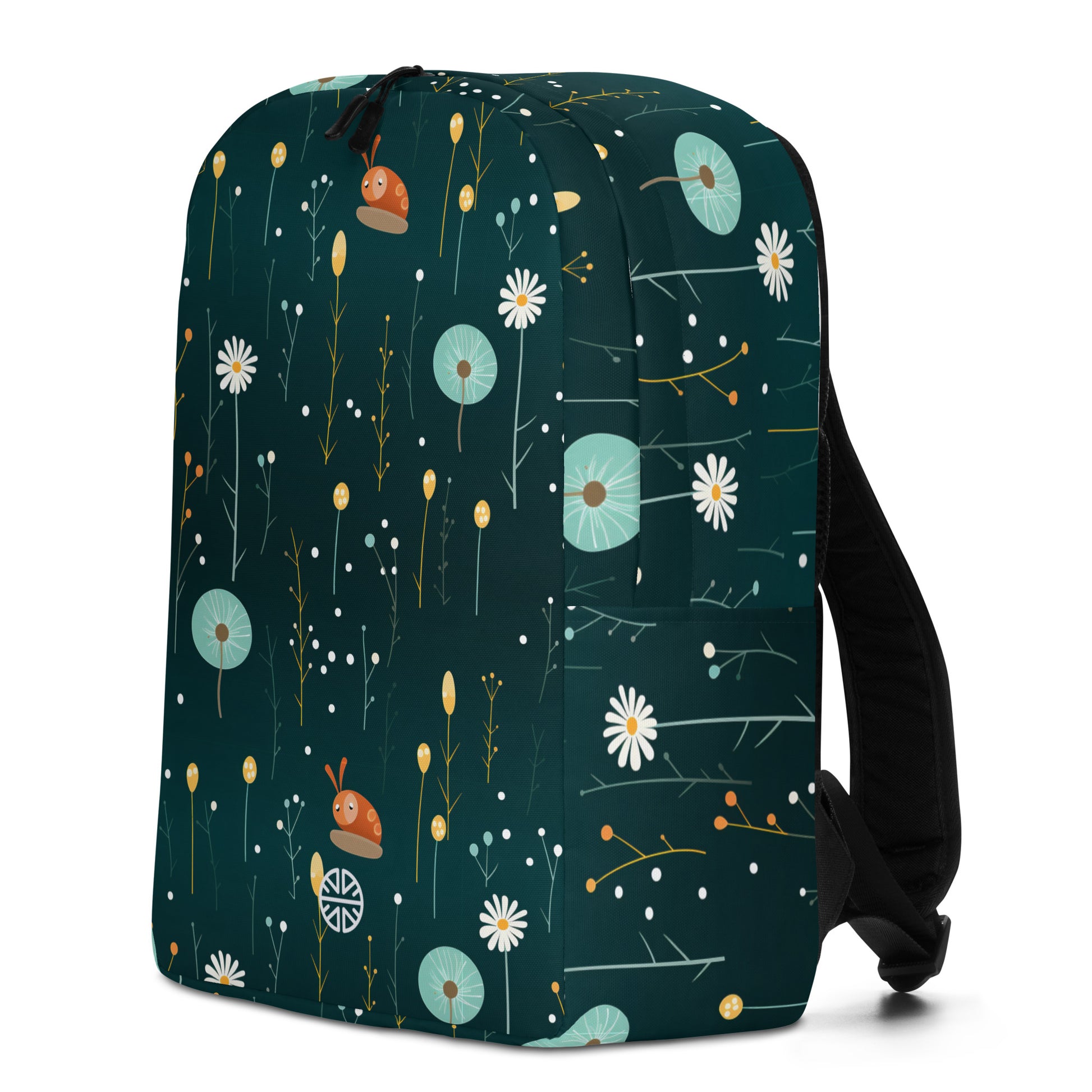 Petite & Playful Floral Snail Backpack: Your Little Elegant Adventure Buddy!