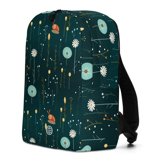 Petite & Playful Floral Snail Backpack: Your Little Elegant Adventure Buddy!