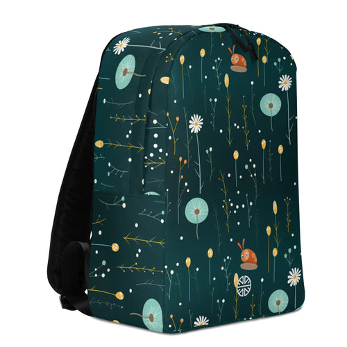 Petite & Playful Floral Snail Backpack: Your Little Elegant Adventure Buddy!