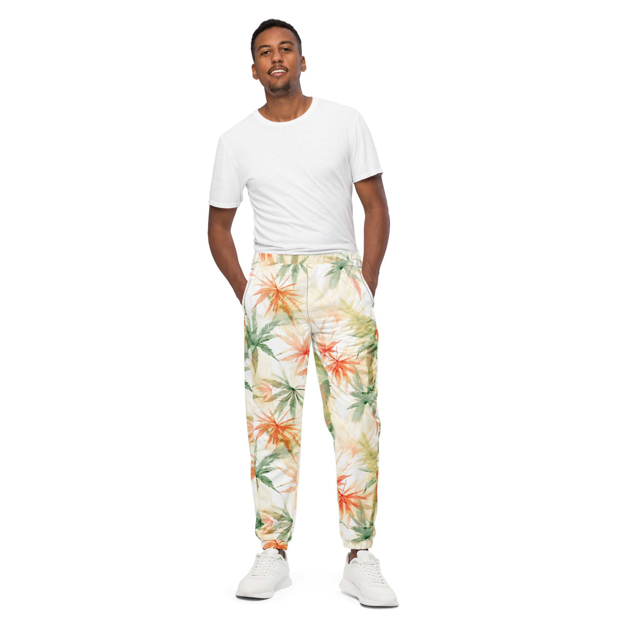 Herbal Haze Harmony Track Pants: Express Your Chill Vibes!