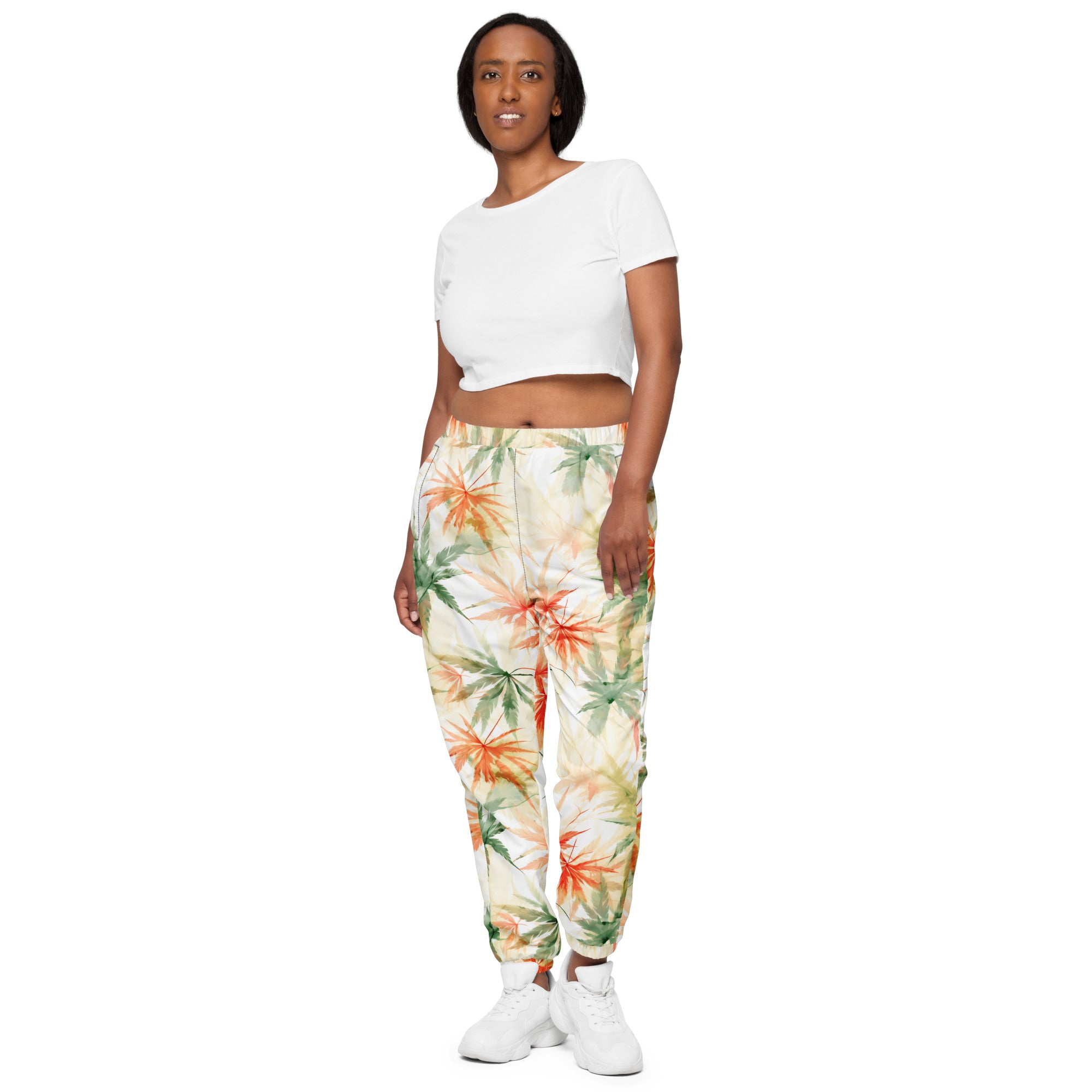 Herbal Haze Harmony Track Pants: Express Your Chill Vibes!