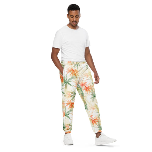 Herbal Haze Harmony Track Pants: Express Your Chill Vibes!