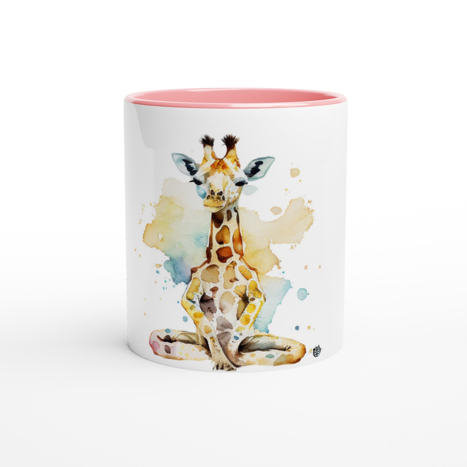 Zen Giraffe // Yoga Pose Lotus Illustrated Mug: Serene Sipper