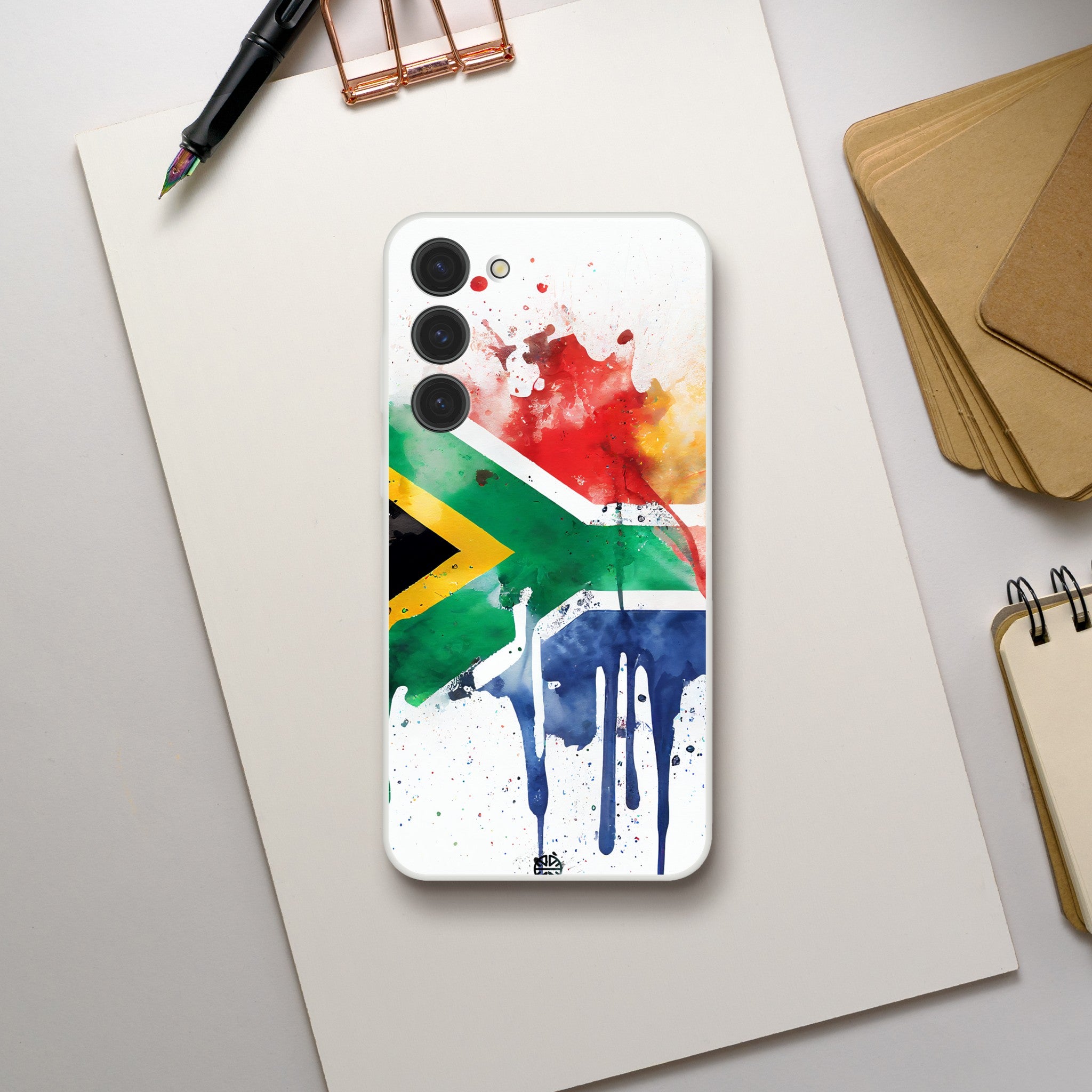 South African Flag Splash: Vibrant Flexi Smartphone Case