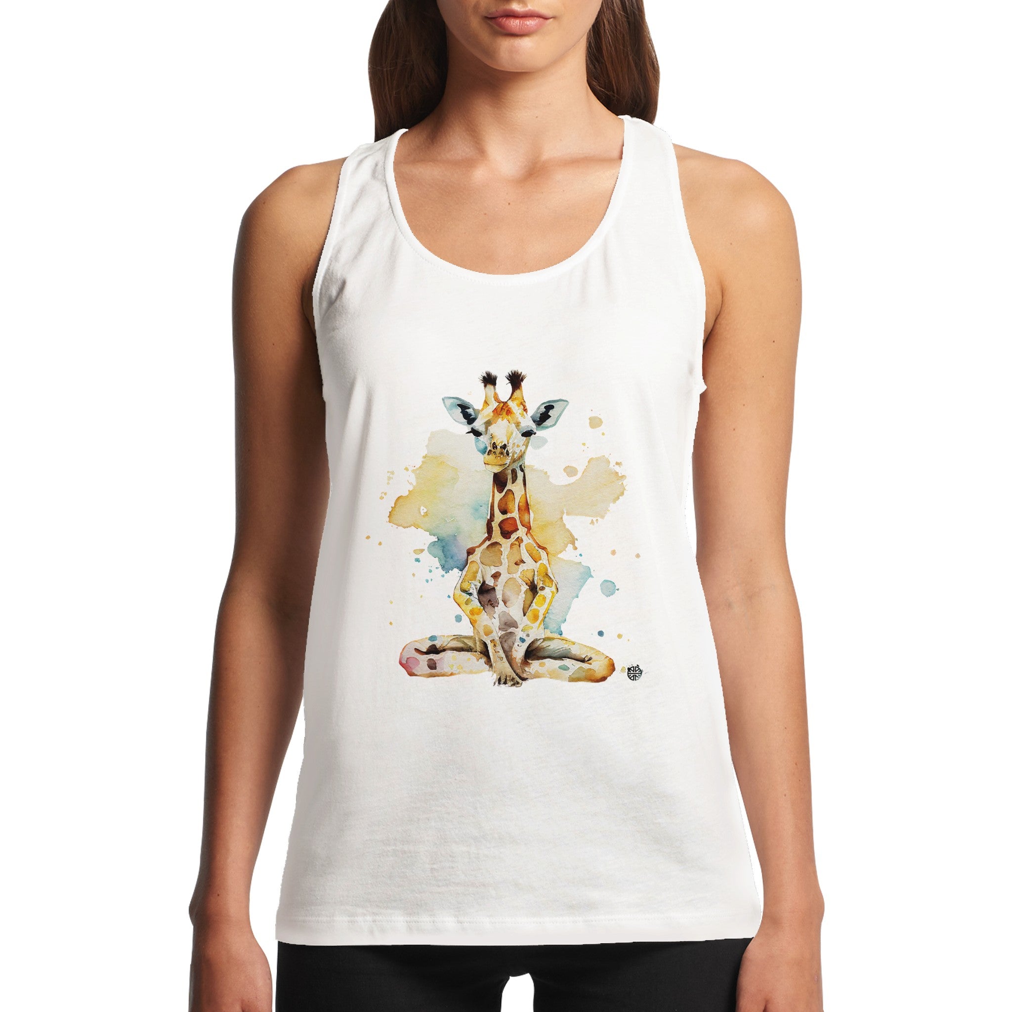 Joyful Giraffe's Yoga Journey | Breathable Performance Tank