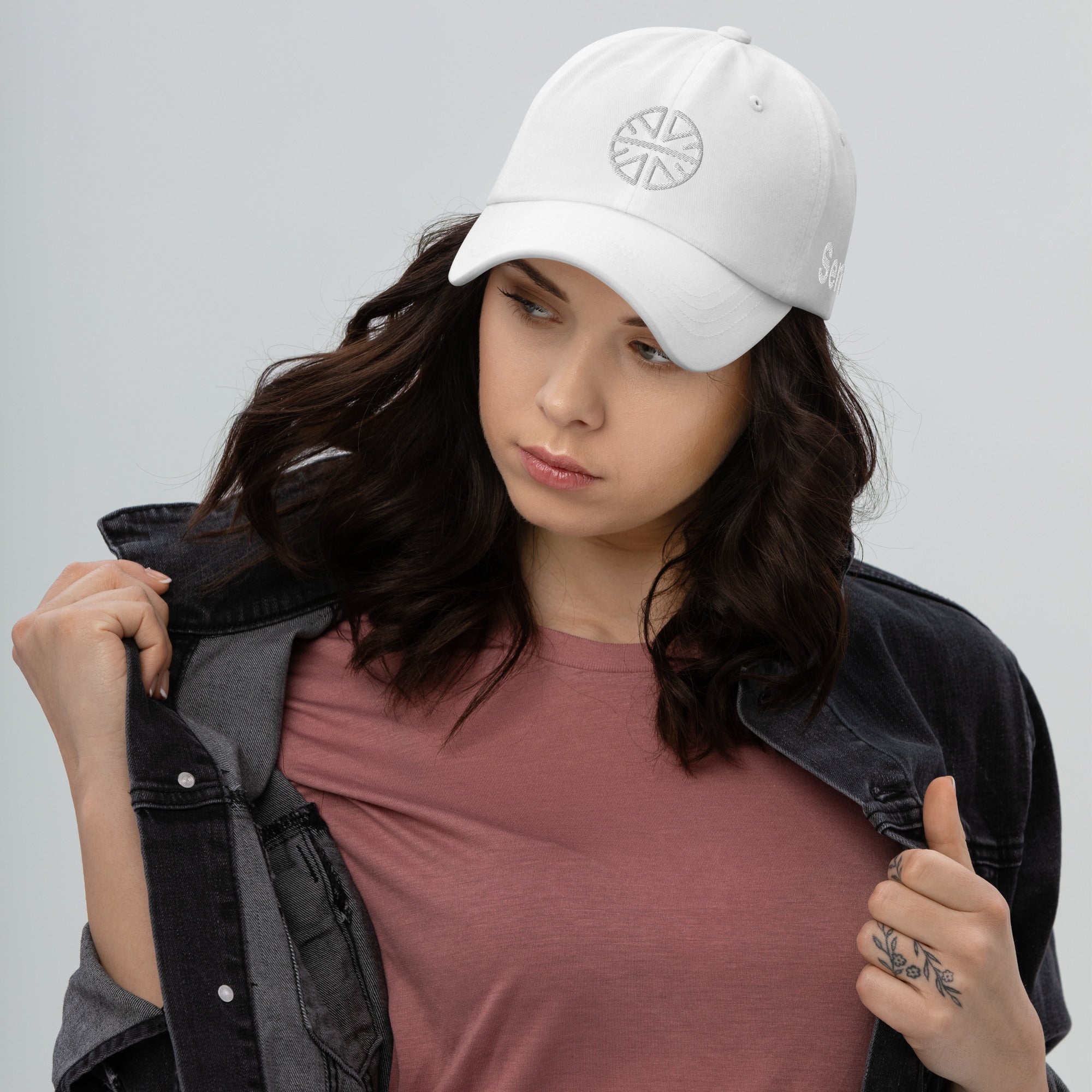 Studio Sen Signature Dad Hat: Clean, Cool White - Elevate Your Gaming Look with Studio Sen