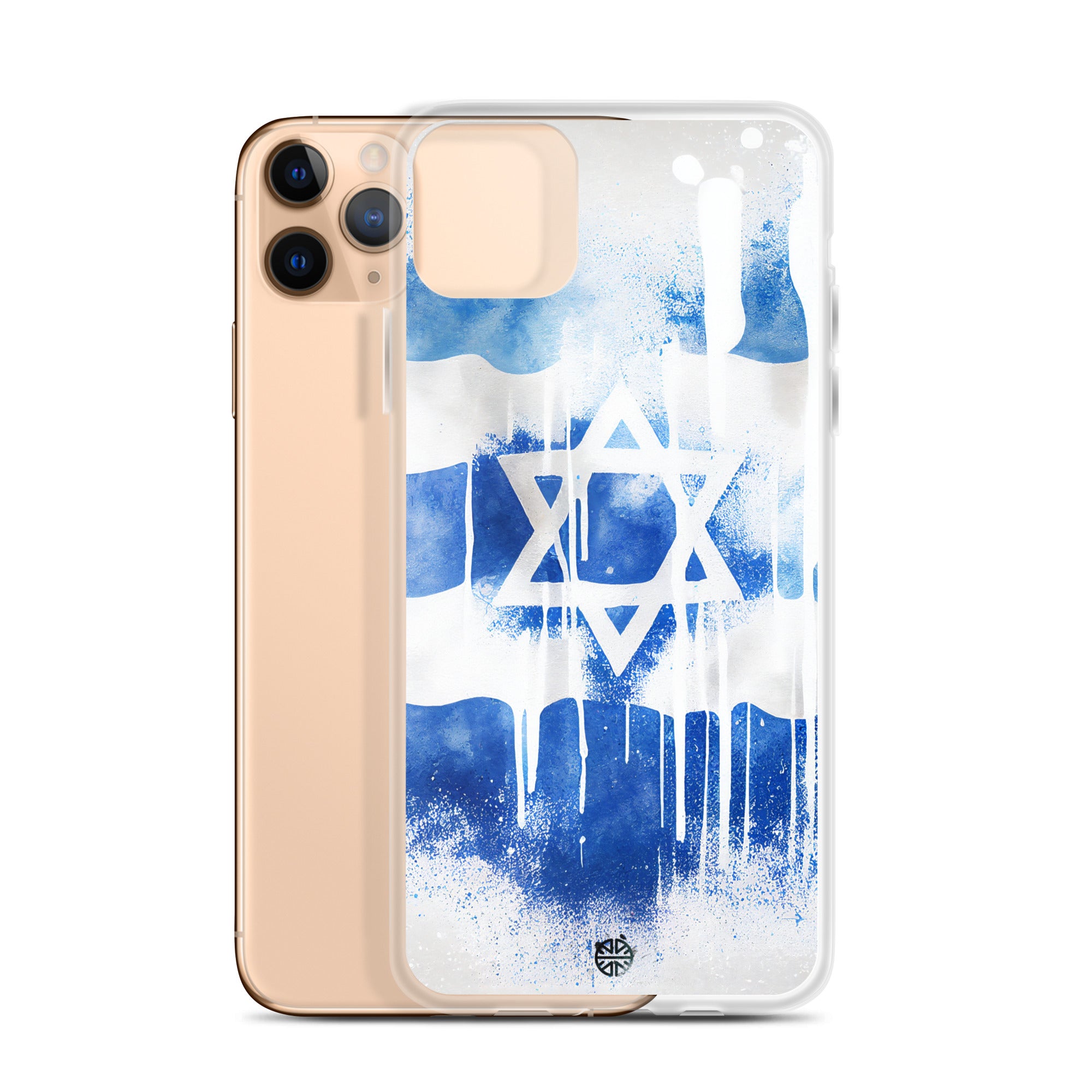 Clear Case for iPhone®| Eternal Support | Israel Flag Splash Smartphone Cover | FREE Shipping Worldwide!