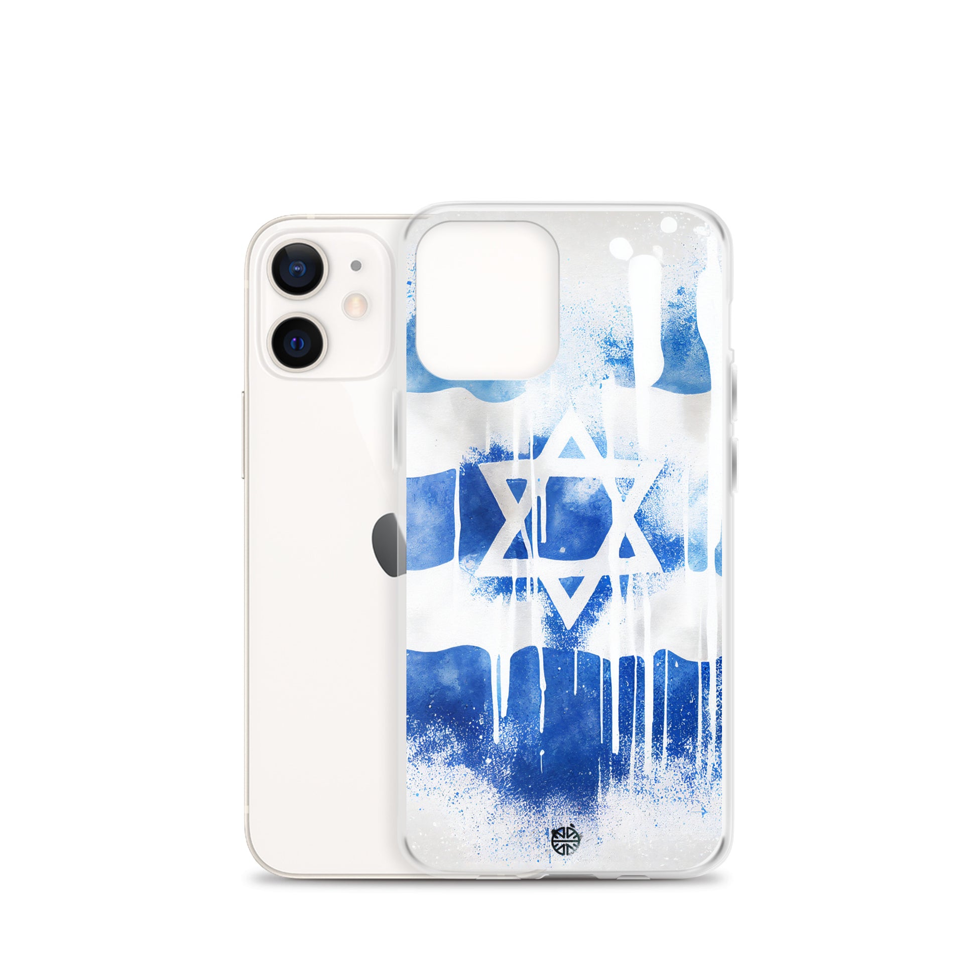 Clear Case for iPhone®| Eternal Support | Israel Flag Splash Smartphone Cover | FREE Shipping Worldwide!