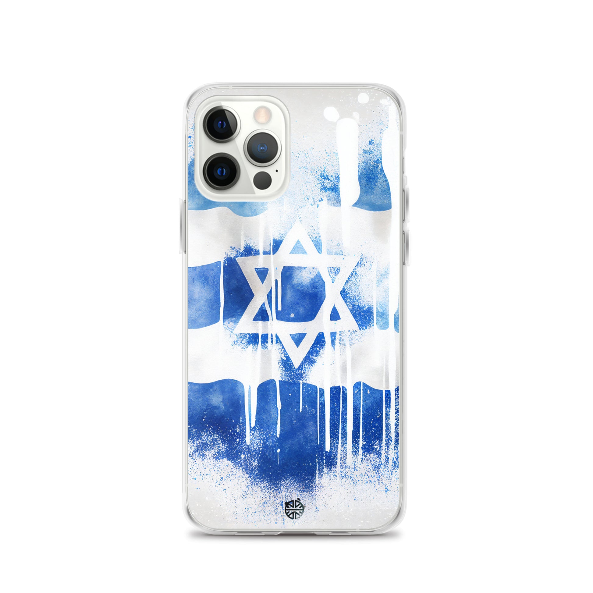 Clear Case for iPhone®| Eternal Support | Israel Flag Splash Smartphone Cover | FREE Shipping Worldwide!