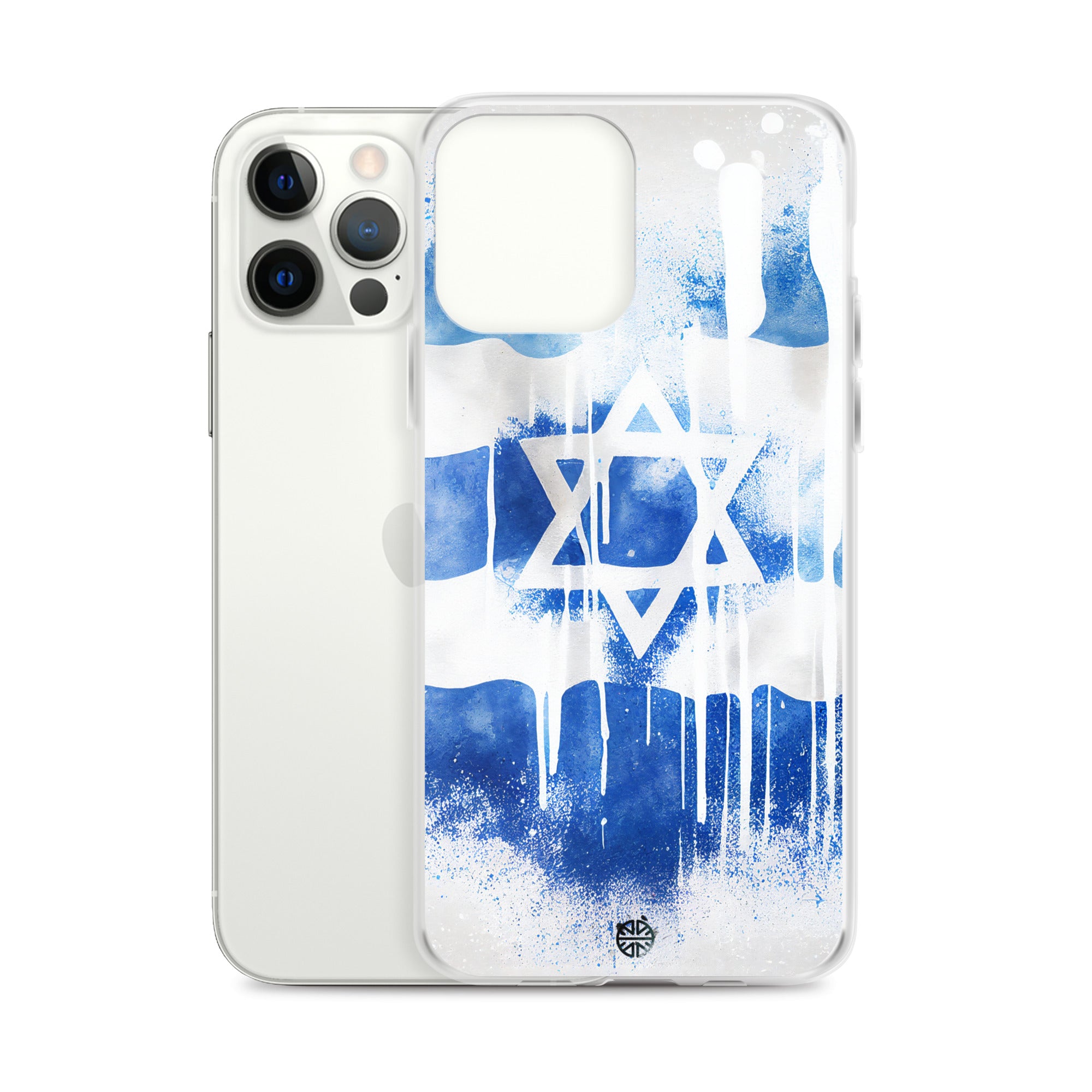 Clear Case for iPhone®| Eternal Support | Israel Flag Splash Smartphone Cover | FREE Shipping Worldwide!