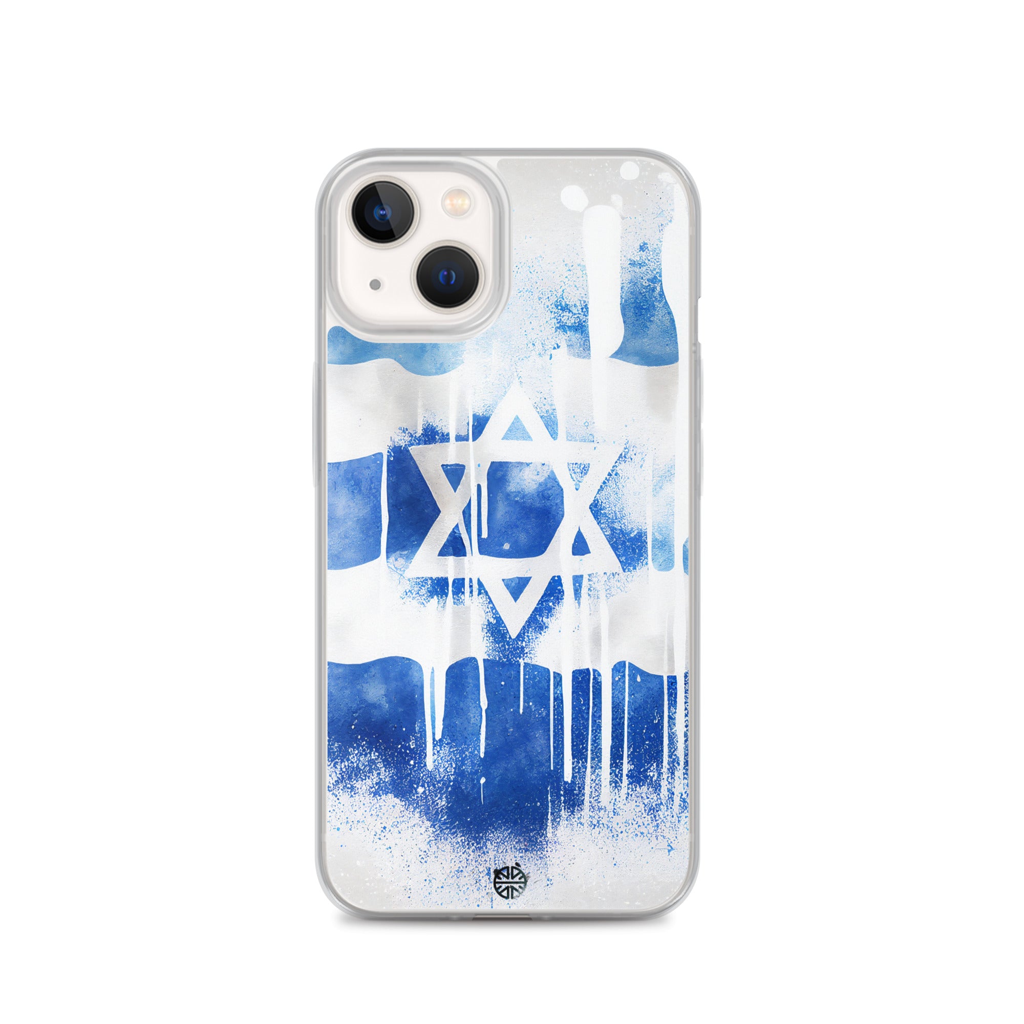 Clear Case for iPhone®| Eternal Support | Israel Flag Splash Smartphone Cover | FREE Shipping Worldwide!