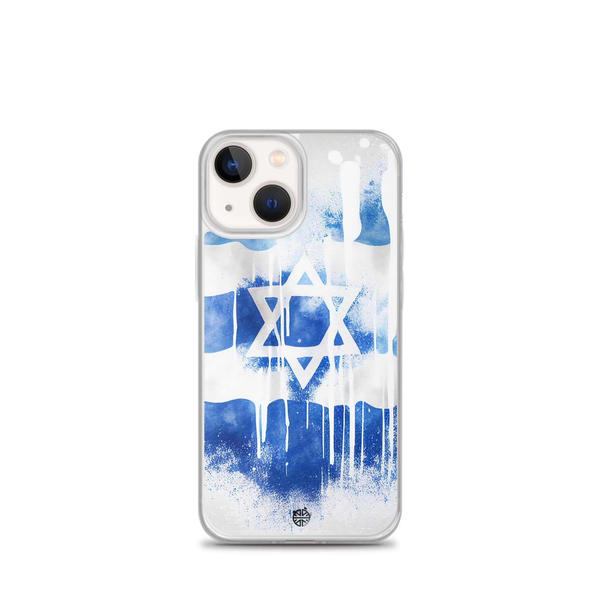 Clear Case for iPhone®| Eternal Support | Israel Flag Splash Smartphone Cover | FREE Shipping Worldwide!