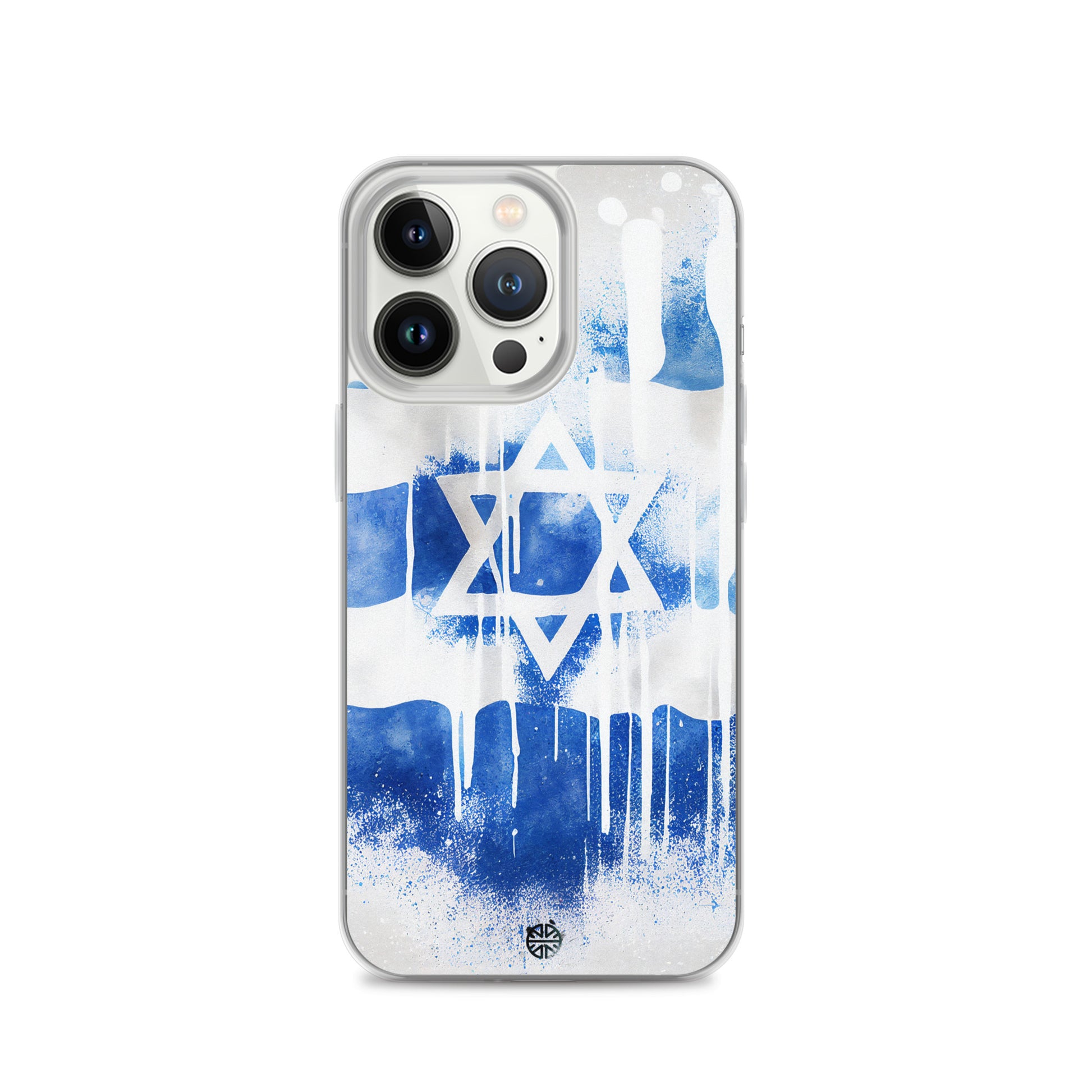 Clear Case for iPhone®| Eternal Support | Israel Flag Splash Smartphone Cover | FREE Shipping Worldwide!