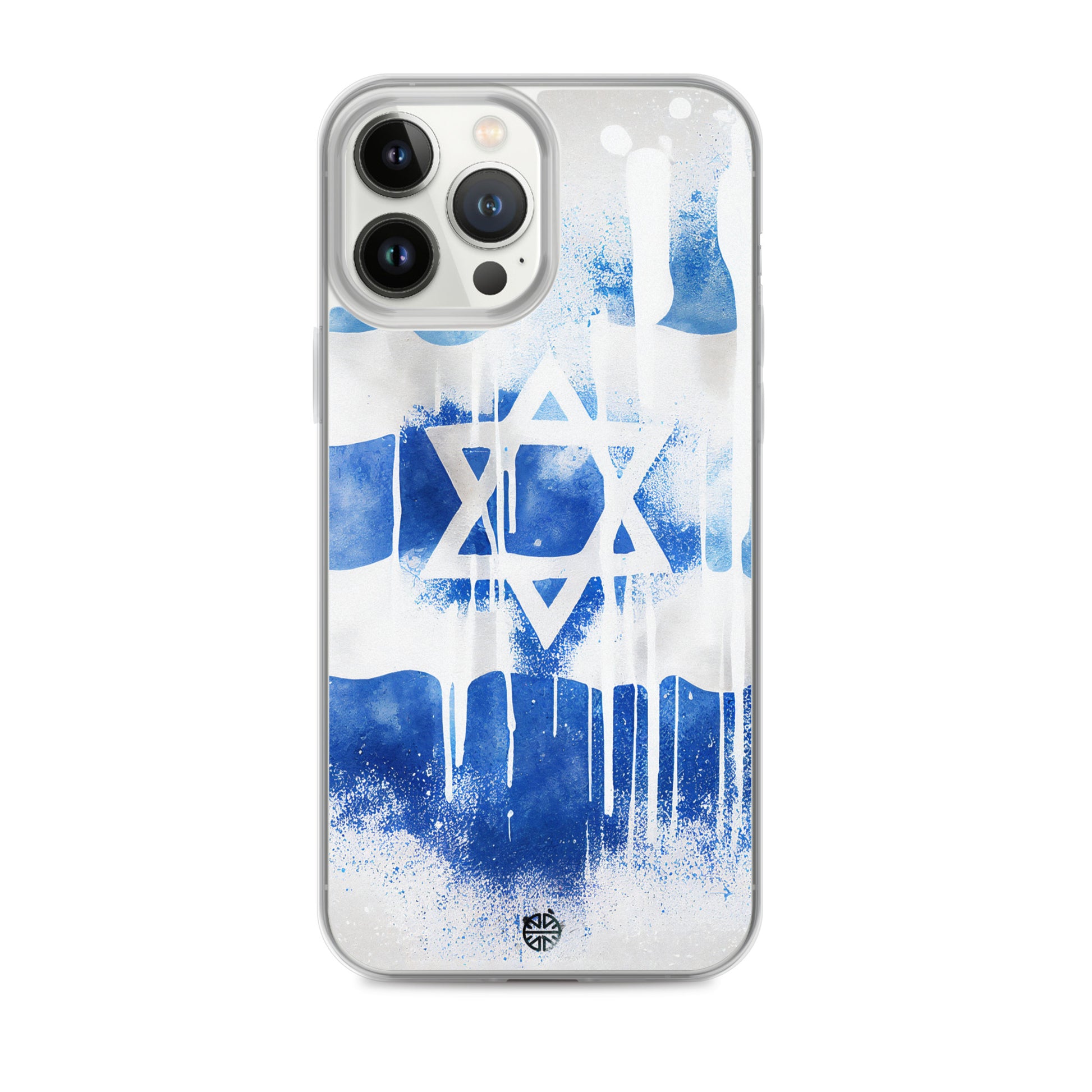 Clear Case for iPhone®| Eternal Support | Israel Flag Splash Smartphone Cover | FREE Shipping Worldwide!