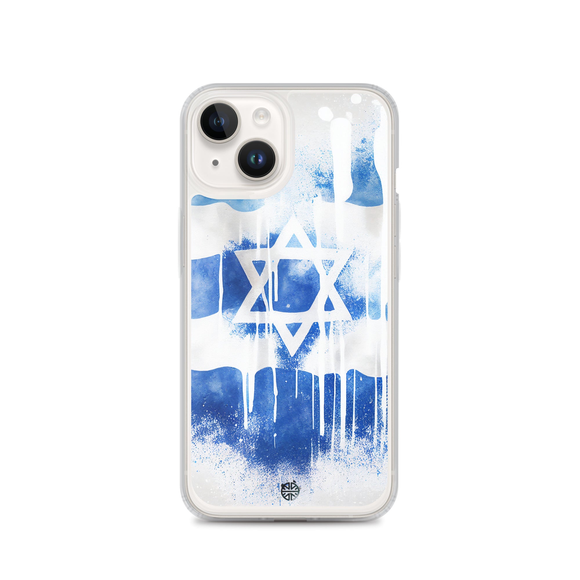 Clear Case for iPhone®| Eternal Support | Israel Flag Splash Smartphone Cover | FREE Shipping Worldwide!