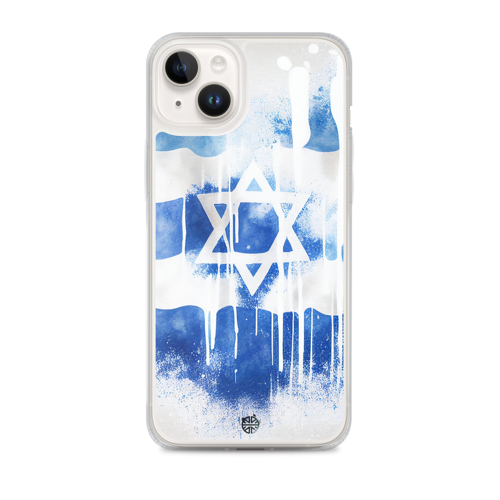 Clear Case for iPhone®| Eternal Support | Israel Flag Splash Smartphone Cover | FREE Shipping Worldwide!