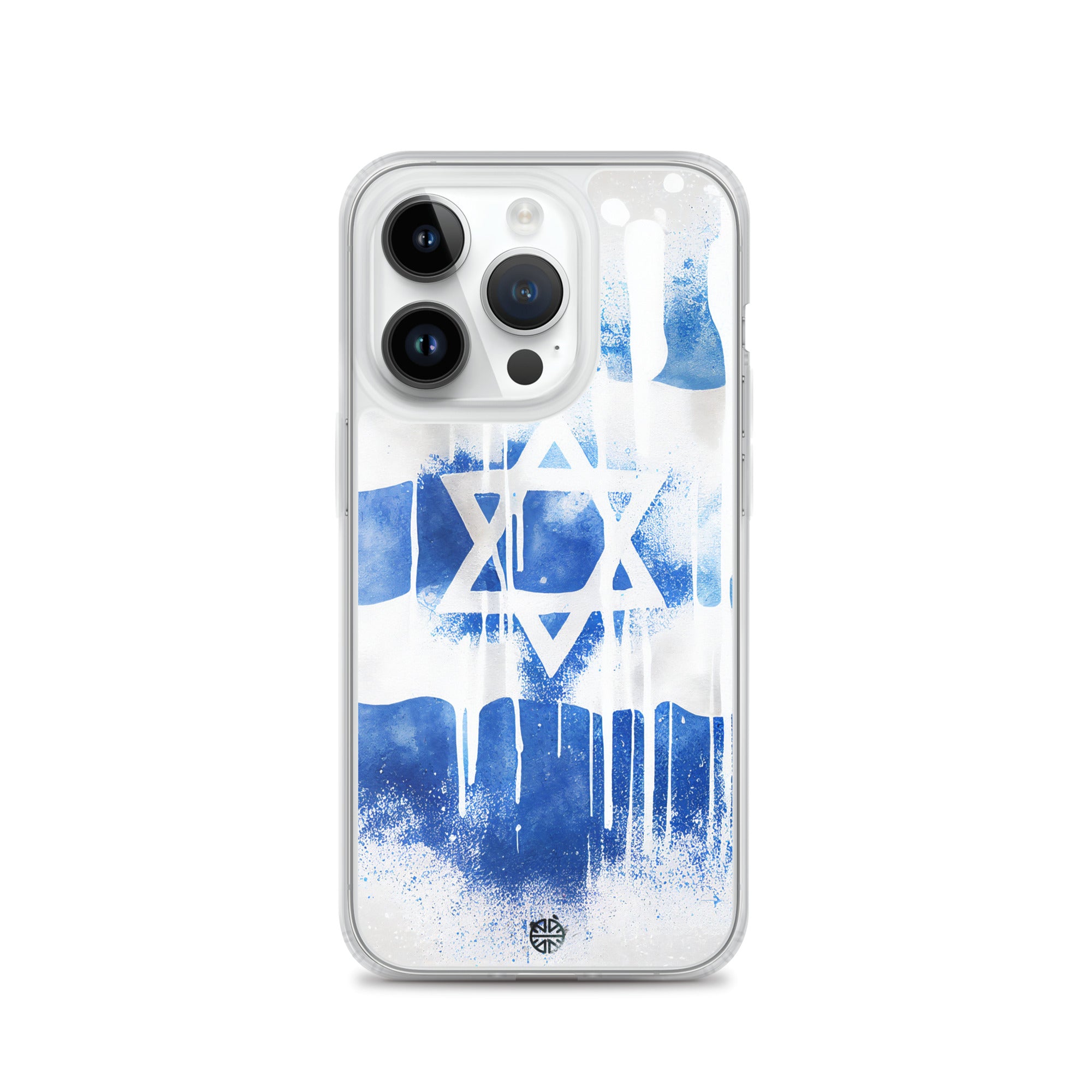 Clear Case for iPhone®| Eternal Support | Israel Flag Splash Smartphone Cover | FREE Shipping Worldwide!