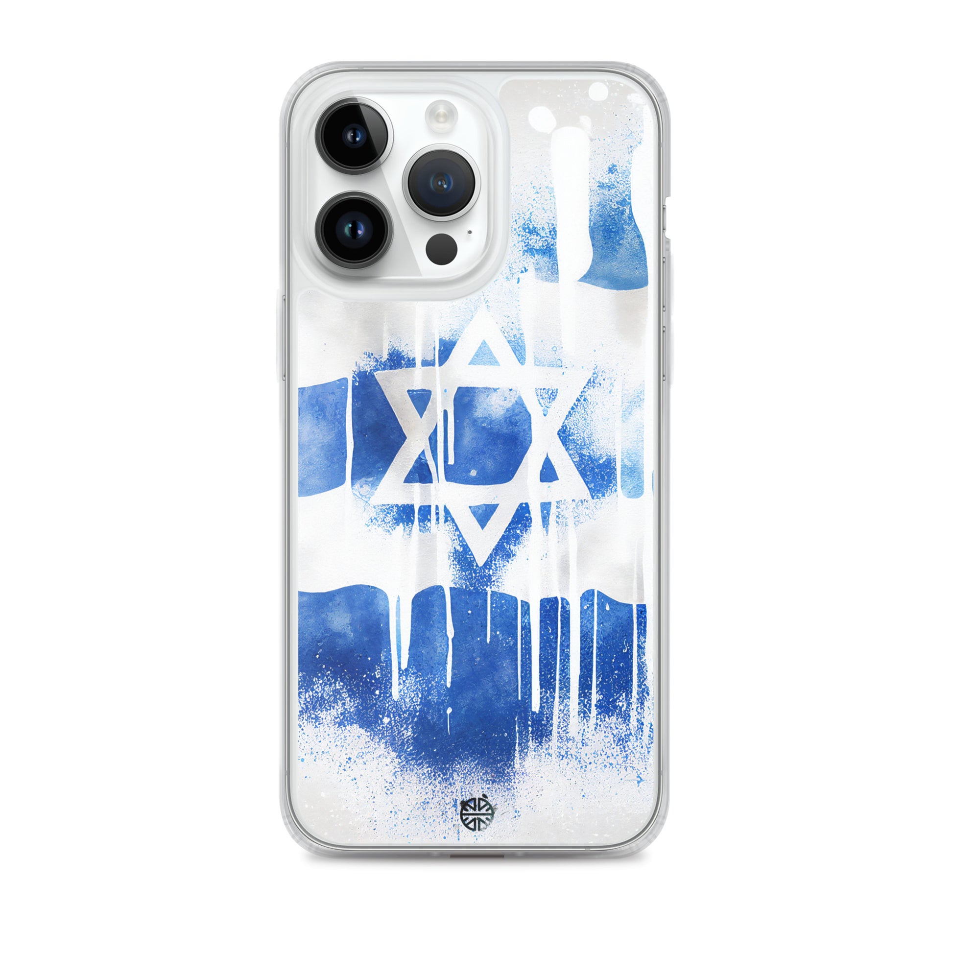 Clear Case for iPhone®| Eternal Support | Israel Flag Splash Smartphone Cover | FREE Shipping Worldwide!